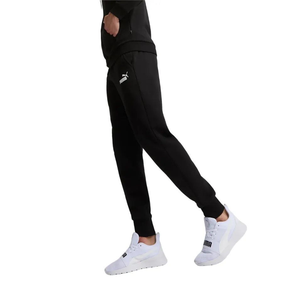 Puma pantalone sportivo da uomo Logo 586714-01 nero Timeless Style