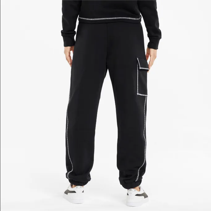 Mid-rise fit Sporty Look Puma Pantalone sportivo da uomo Power Cargo 855934 01 nero