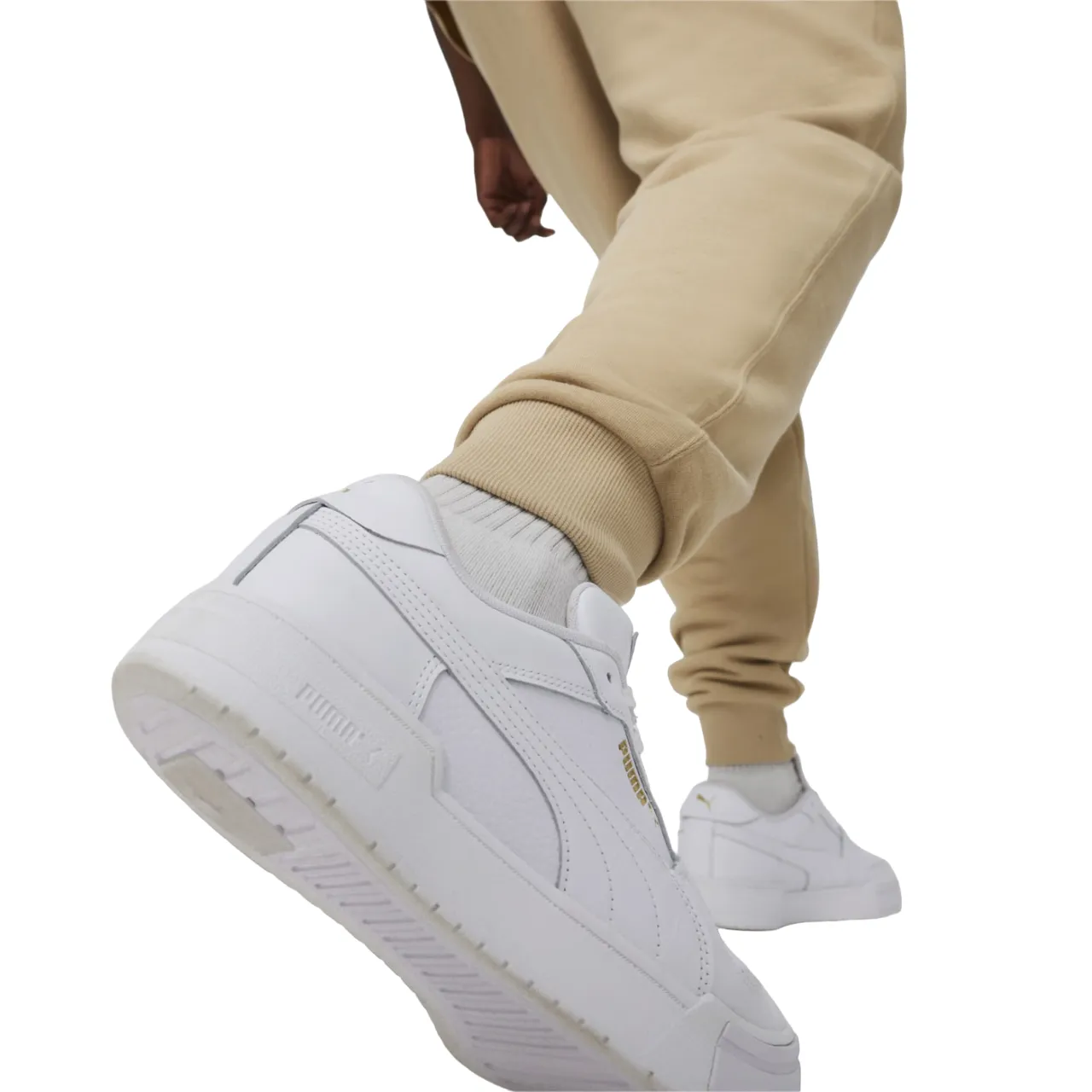 Puma pantalone sportivo da uomo Squad 678972-83 tortora Chilly Day Layers Ventilated Panels