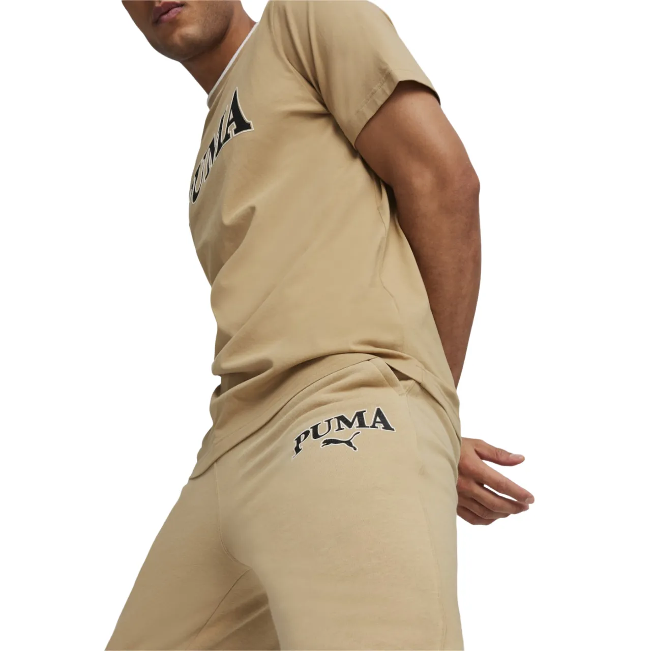 Breathable Material Puma pantalone sportivo da uomo Squad 678972-83 tortora