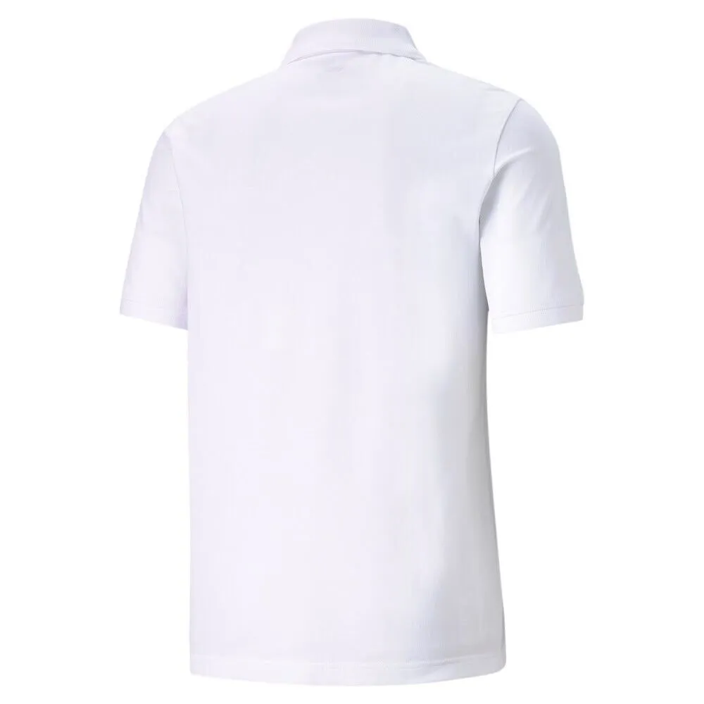 Anti Pilling Surface Puma Polo manica corta da uomo in cotone pique 586674-02 bianco