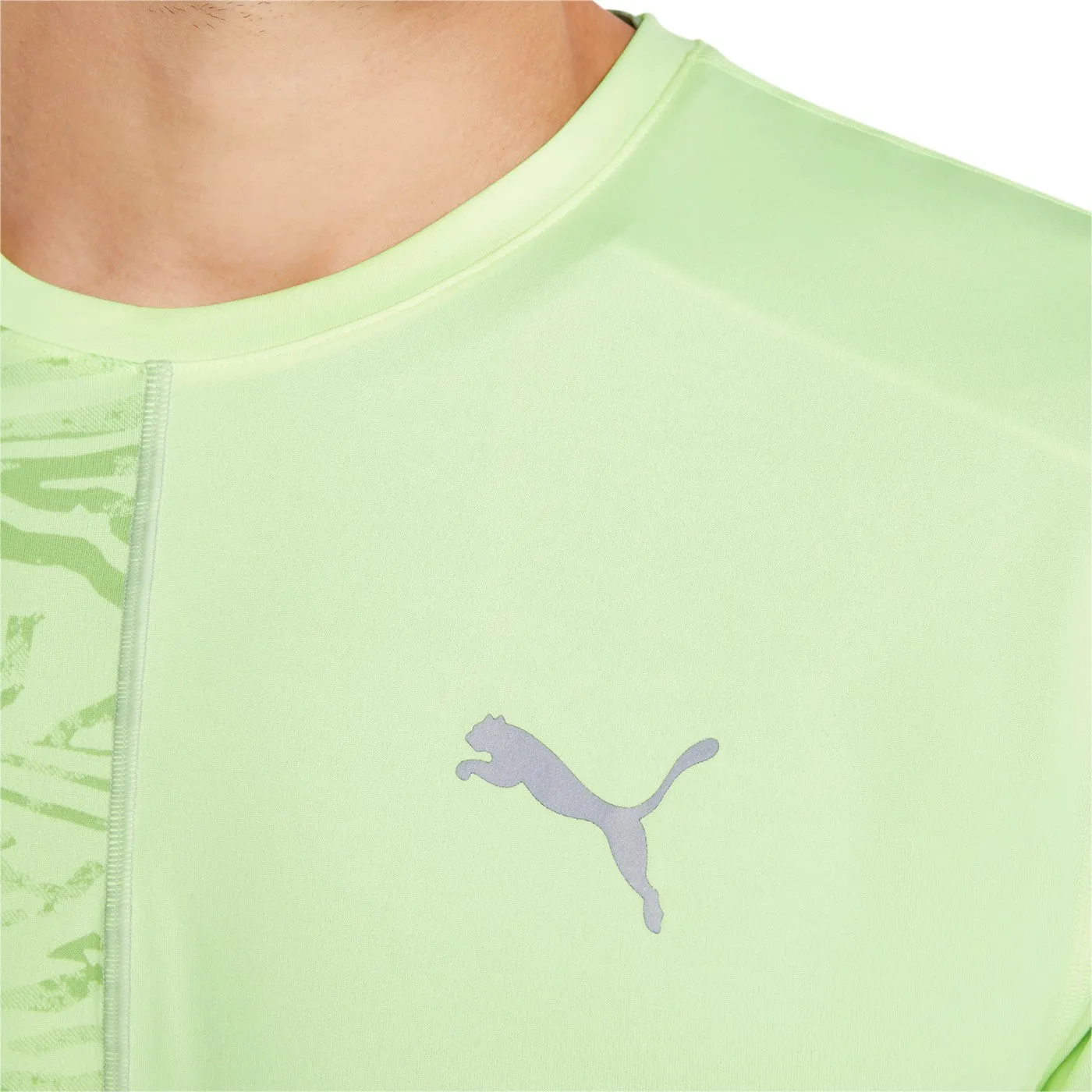 Puma RUN Graphic SS Tee M 521402-37 fizzy light Set In Sleeve