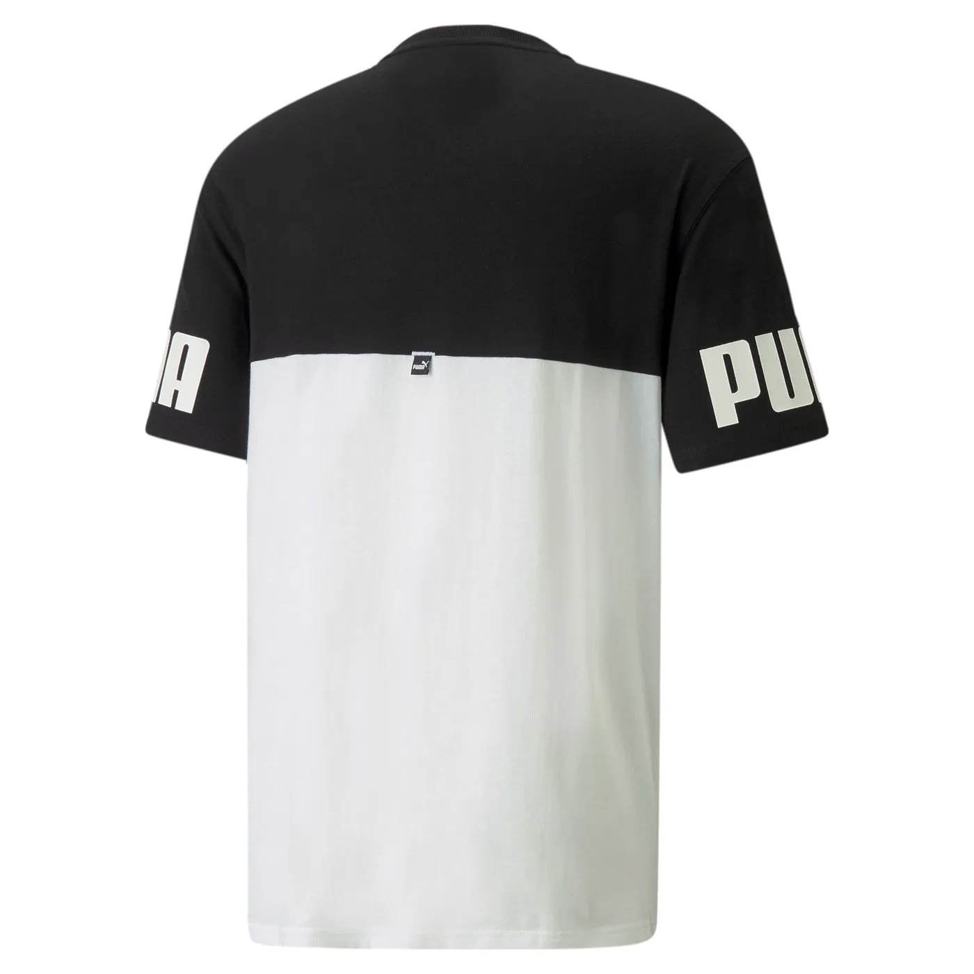 Puma T-shirt Colorblock 847389 01 black-white Comfort Style Timeless Layering