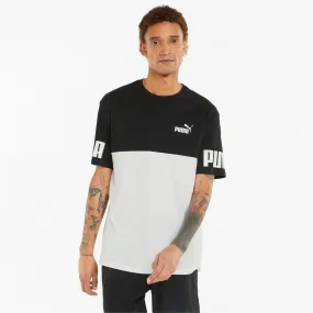 Puma T-shirt Colorblock 847389 01 black-white Non Iron Finish