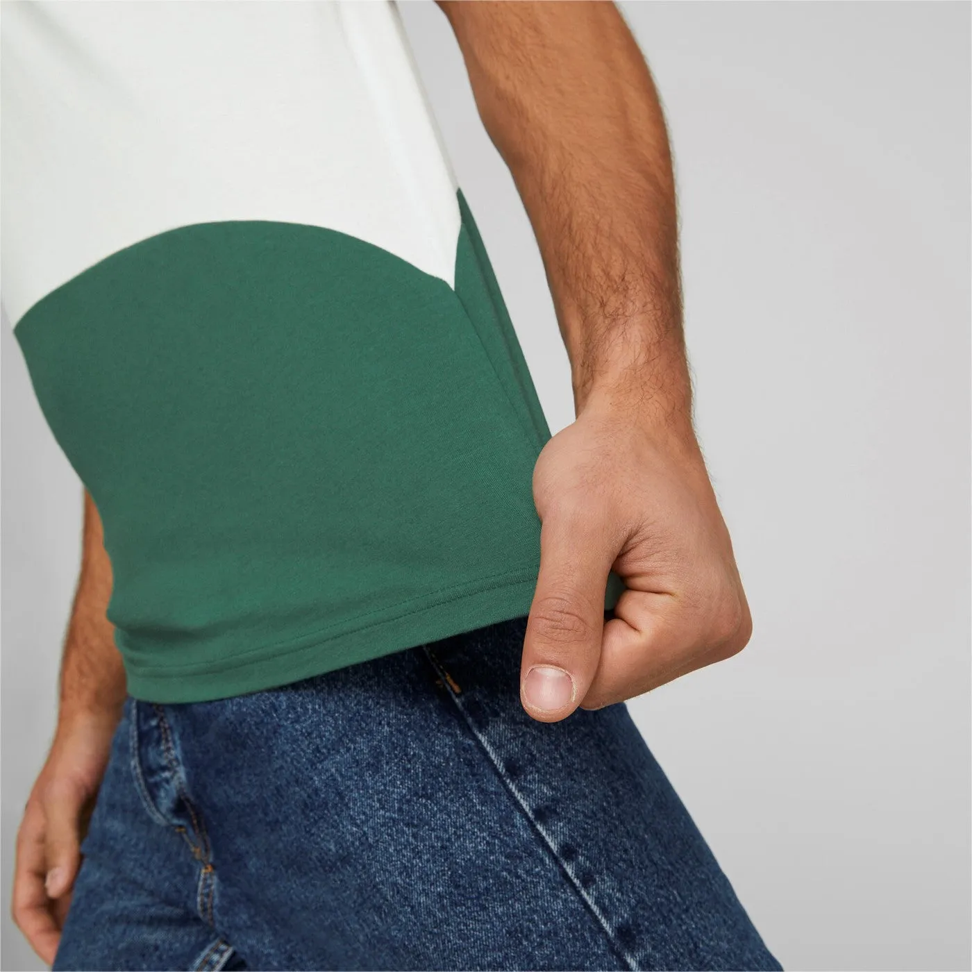 Easy Fit NonRestrictive Cut Puma T-shirt da uomo manica corta Power Cat Tee 673380-37 vine