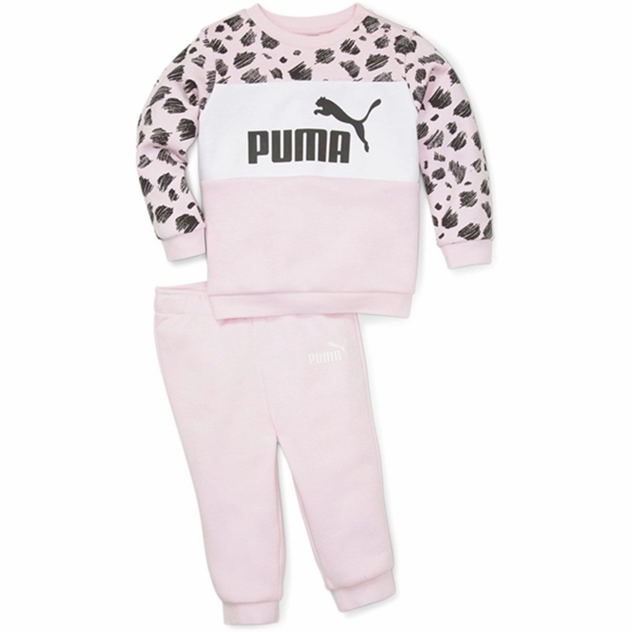 Sophisticated Puma ESS  Puma Mates Infants Sweatset FL Pearl Pink