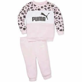 Sophisticated Puma ESS  Puma Mates Infants Sweatset FL Pearl Pink
