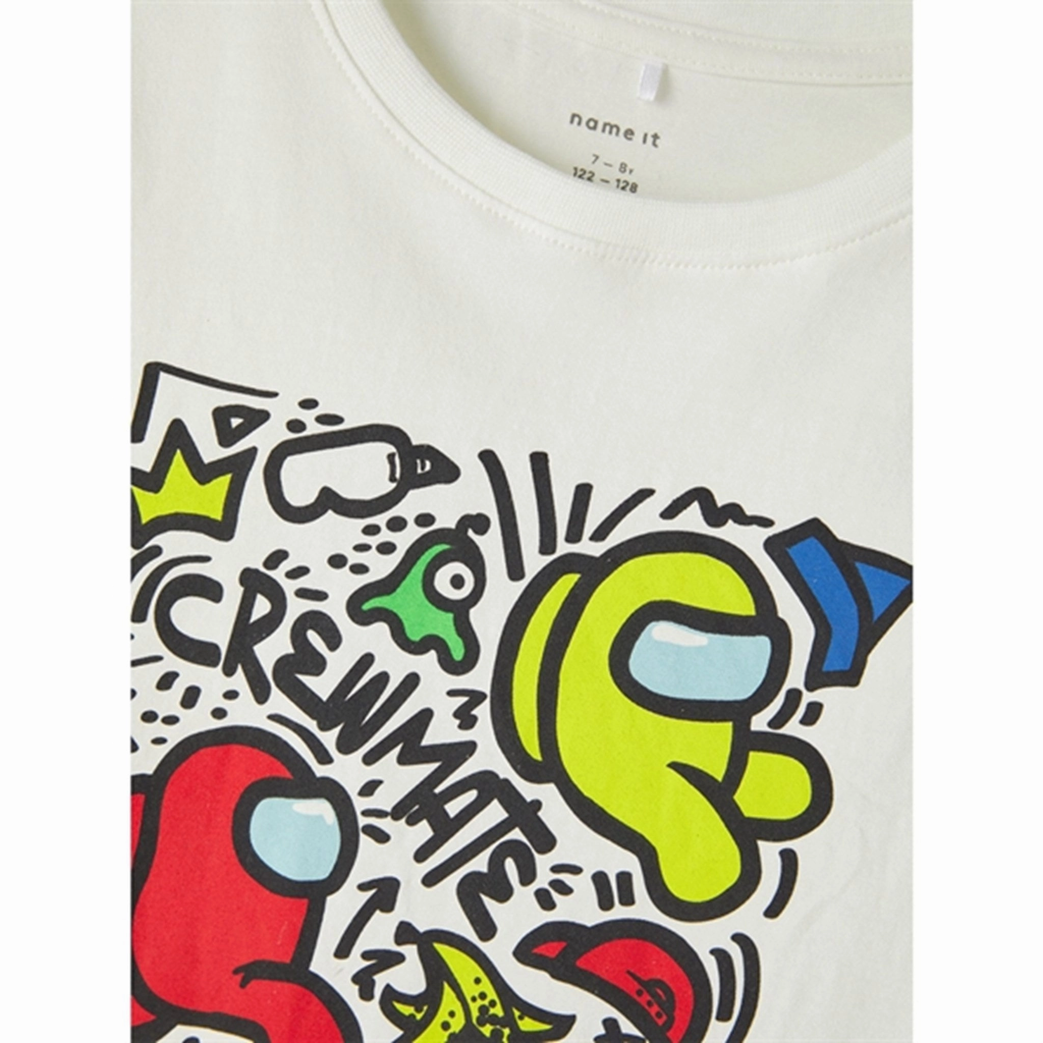 Name it White Alyssum Jakpot Amung Us T-Shirt Casual Touch