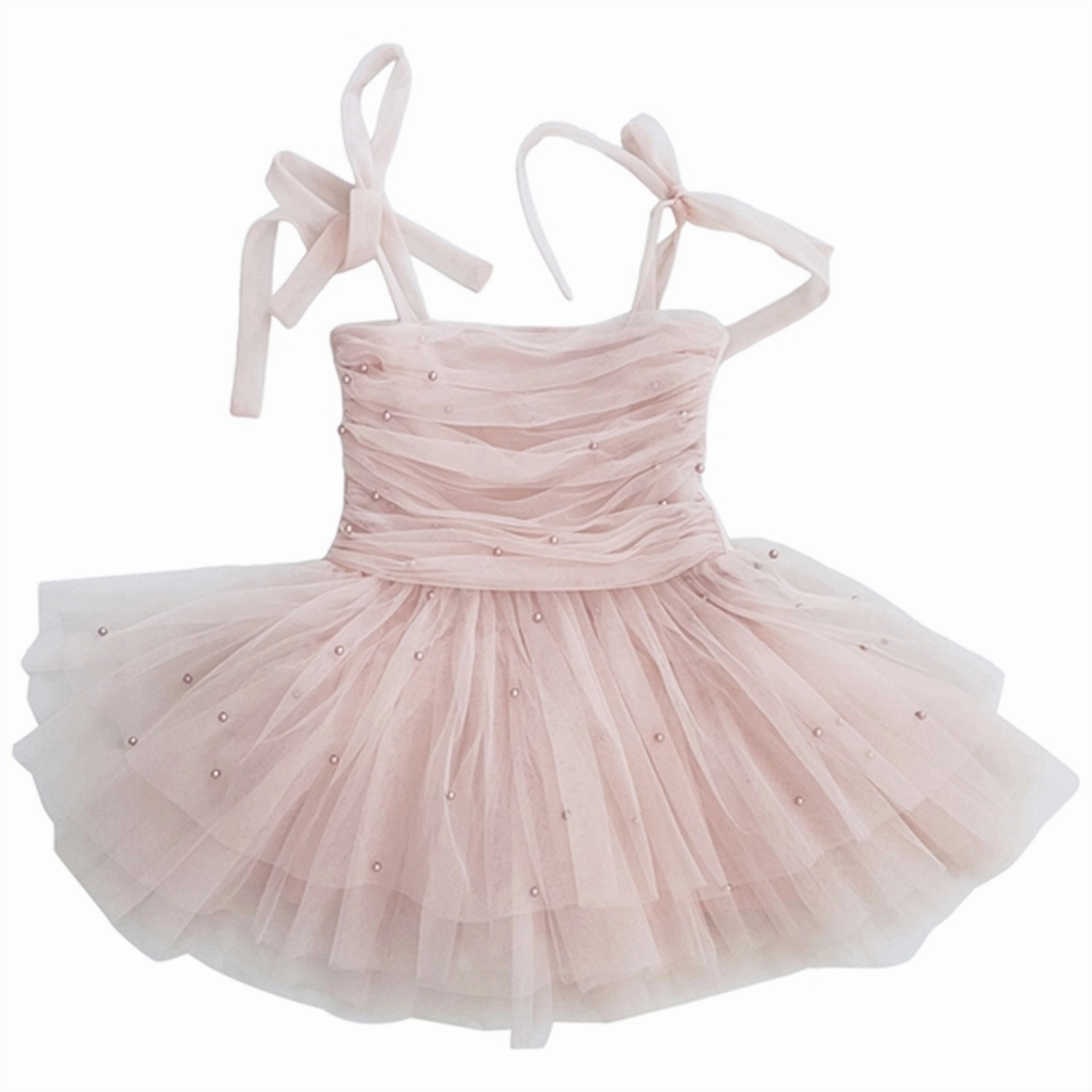 City Flow Relaxed-fit gown Dolly by Le Petit Tom Pearl Tulle Ballerina Dress Pink