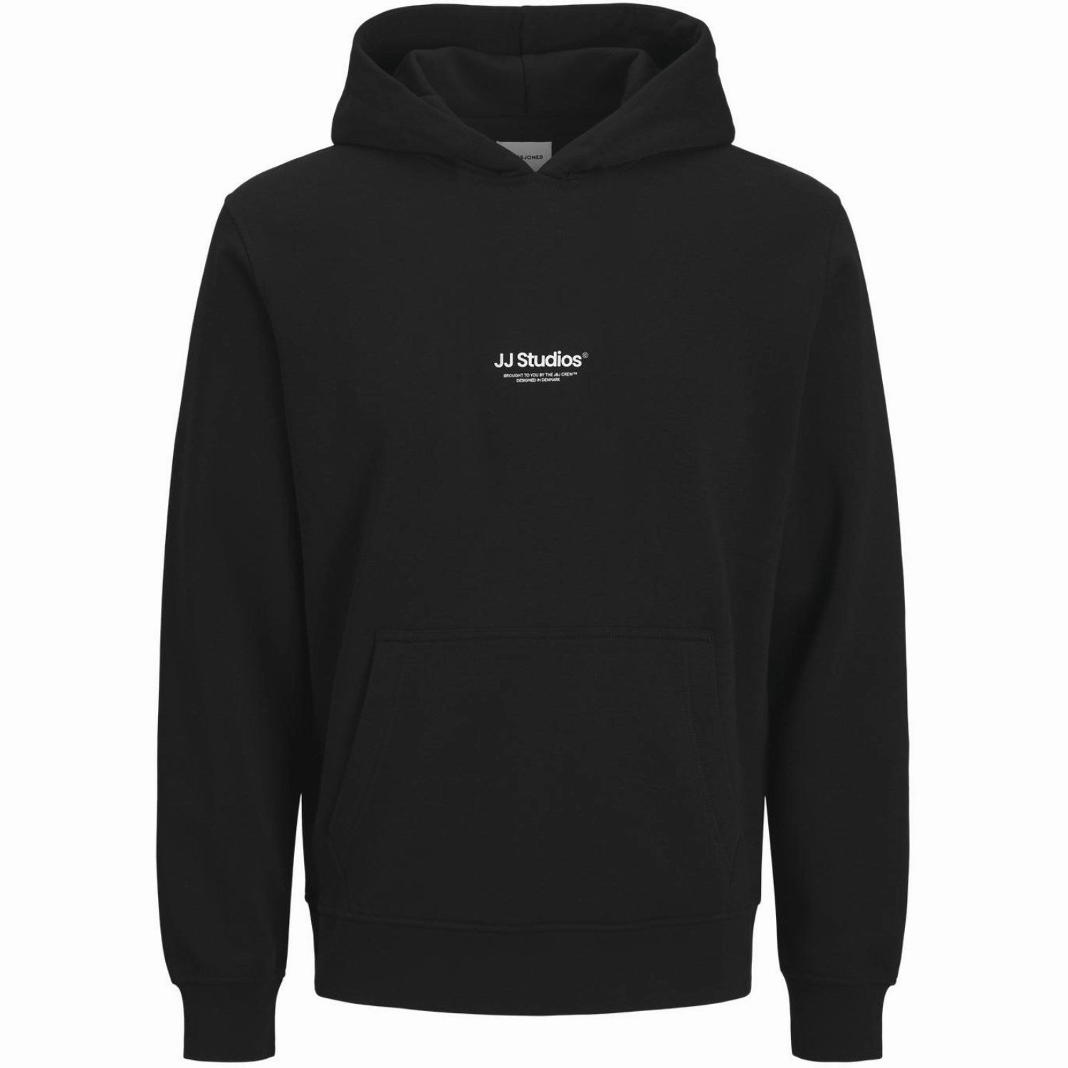 Jack & Jones Junior Black Jjesoho Sweat Hood Noos Jnr Four Way Stretch Material Lightweight insulation