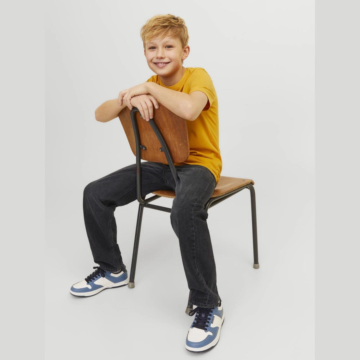 Jack & Jones Junior Black Denim Chris Original Jeans 602 Noos Simple Touch Durable Eco Friendly