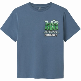 Name It Blue Mirage Mamun Minecraft Regular T-Shirt Summer Style