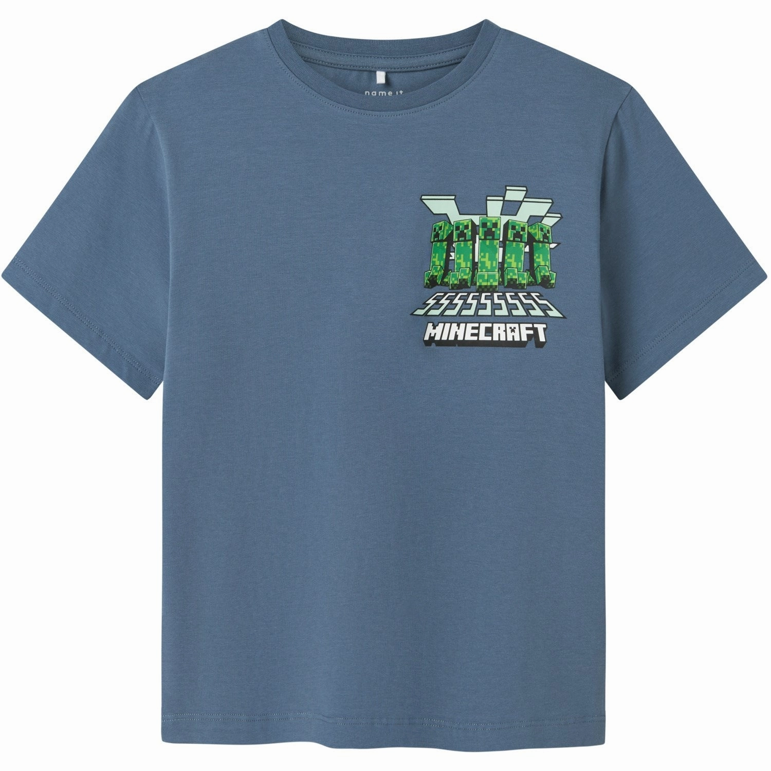 Casual Touch Organic Cotton Blend Name It Blue Mirage Mamun Minecraft Regular T-Shirt