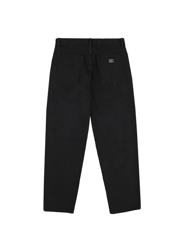 Obey pantalone BENDER 90'S DENIM 142010050 dusty black Organic Cotton