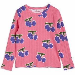 Mini Rodini Plum Aop Blouse Pink Trendy Fashion