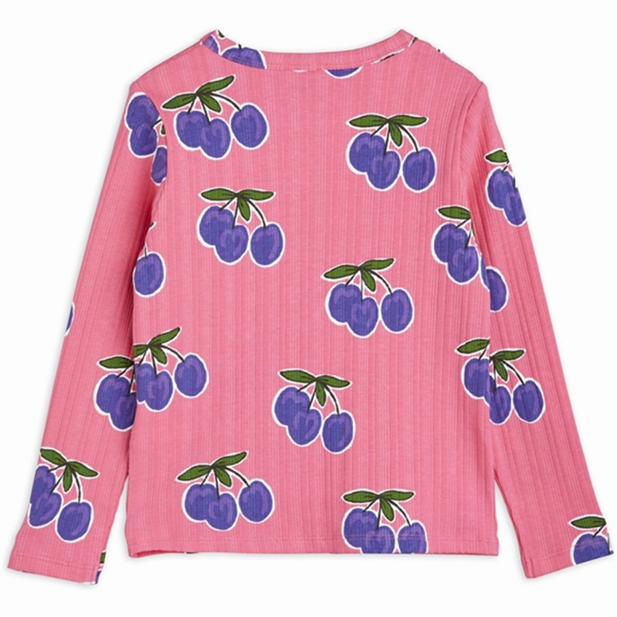 Mini Rodini Plum Aop Blouse Pink Soft Collar Design Chic Design