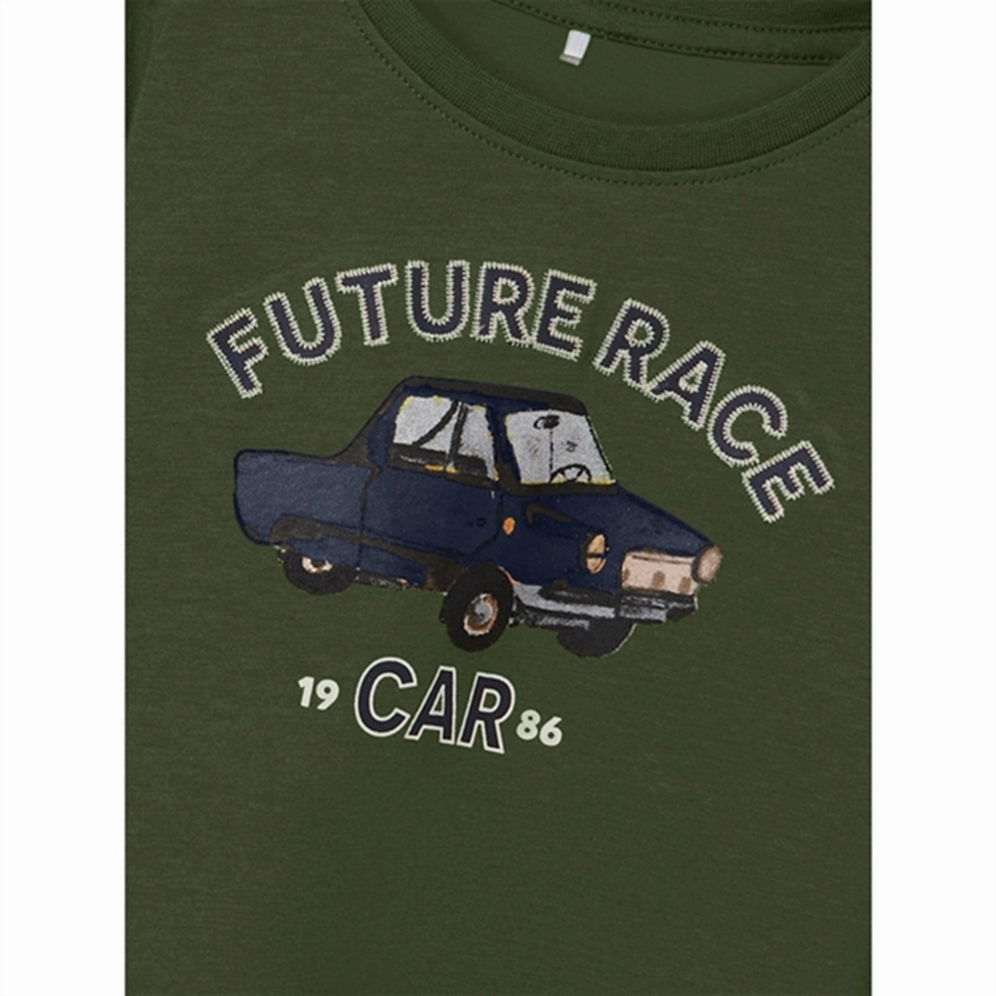 Name it Rifle Green Kulle Blouse Weekend Outing crew neck