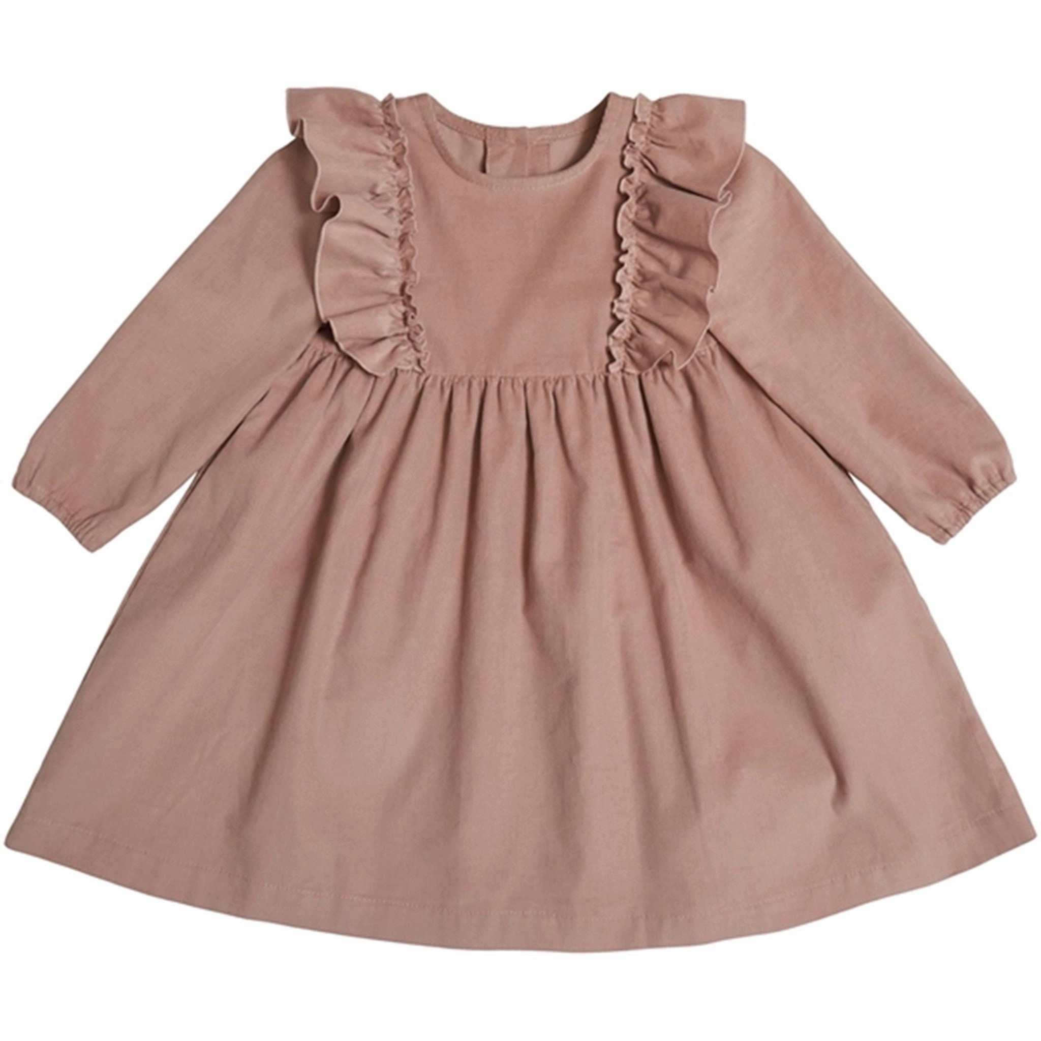 Huttelihut Dress LS Corderoy Sophia Dusty Rose Slim-fit