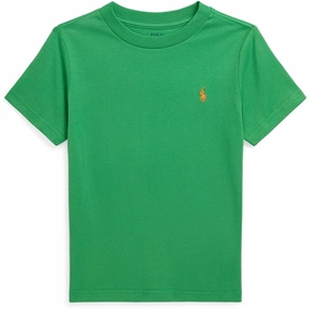 Easy Wear Style Polo Ralph Lauren Boys T-Shirt Preppy Green