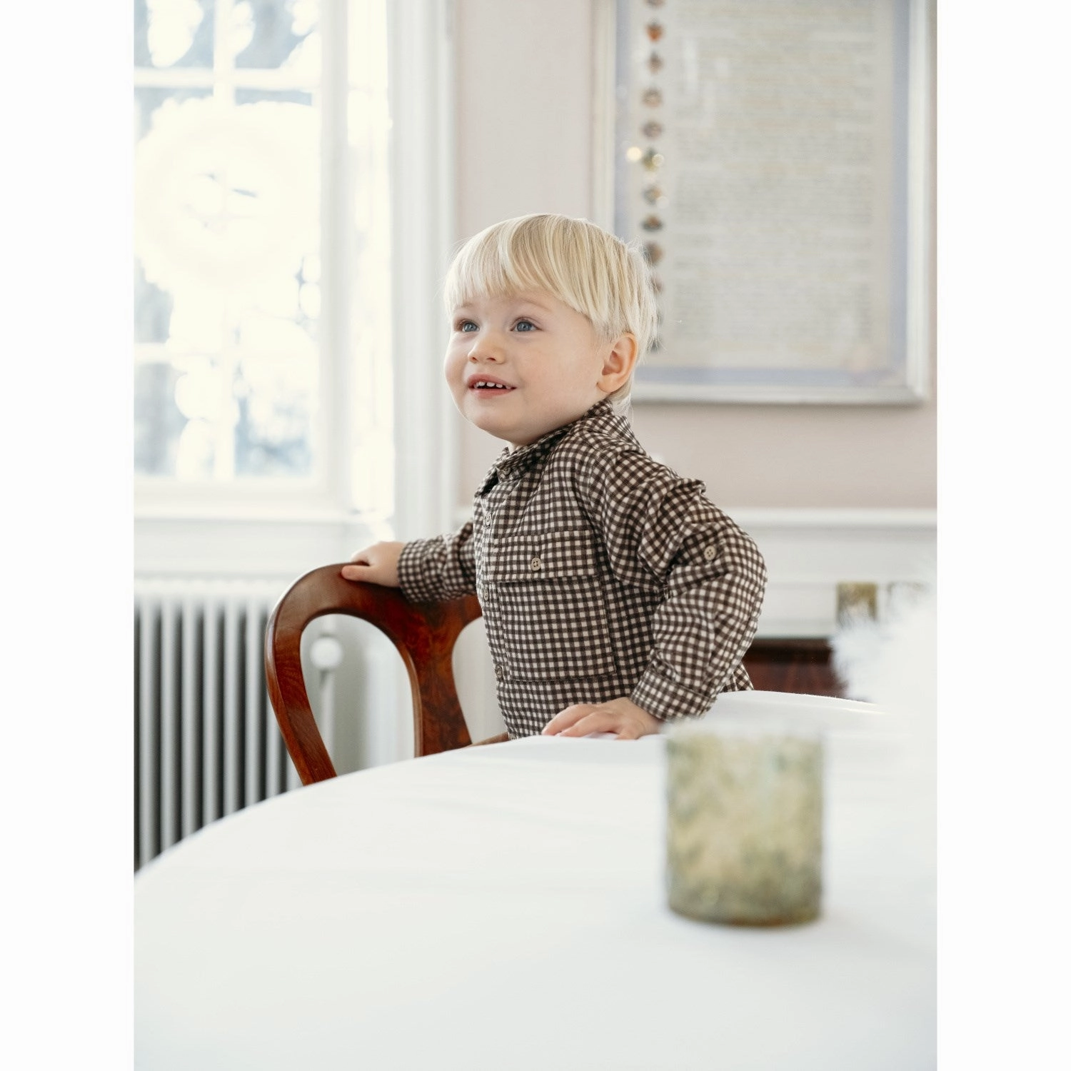 Striped Pattern Date night Hust & Claire Deep Ivy Rasser Shirt