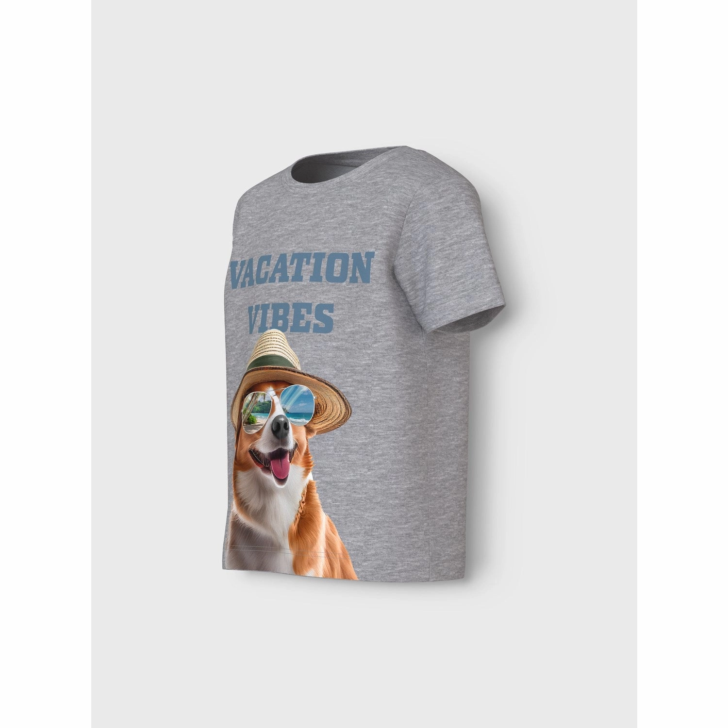 Name It Grey Melange Holger T-Shirt Comfortable Stretch