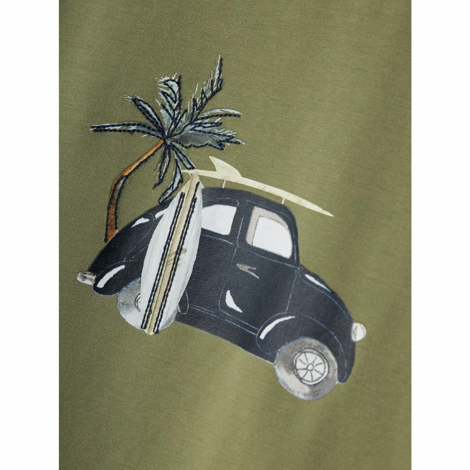 Name It Oil Green Hartvig T-Shirt Minimalist fashion Tailored Fit