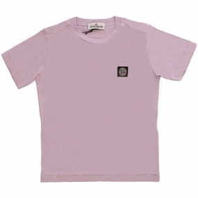 Stone Island Junior T-shirt Lilac Smooth Finish