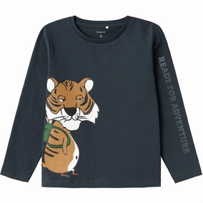 Name it India Ink Tiger Blouse Coffee Run Sports Ready