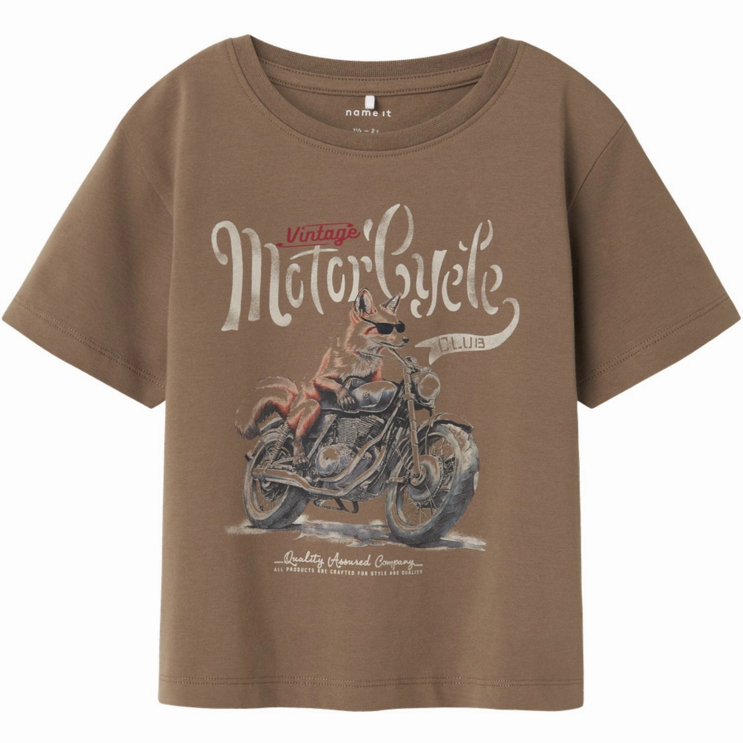 Timeless Must-Have V neck style Name It Walnut Husina Regular T-Shirt