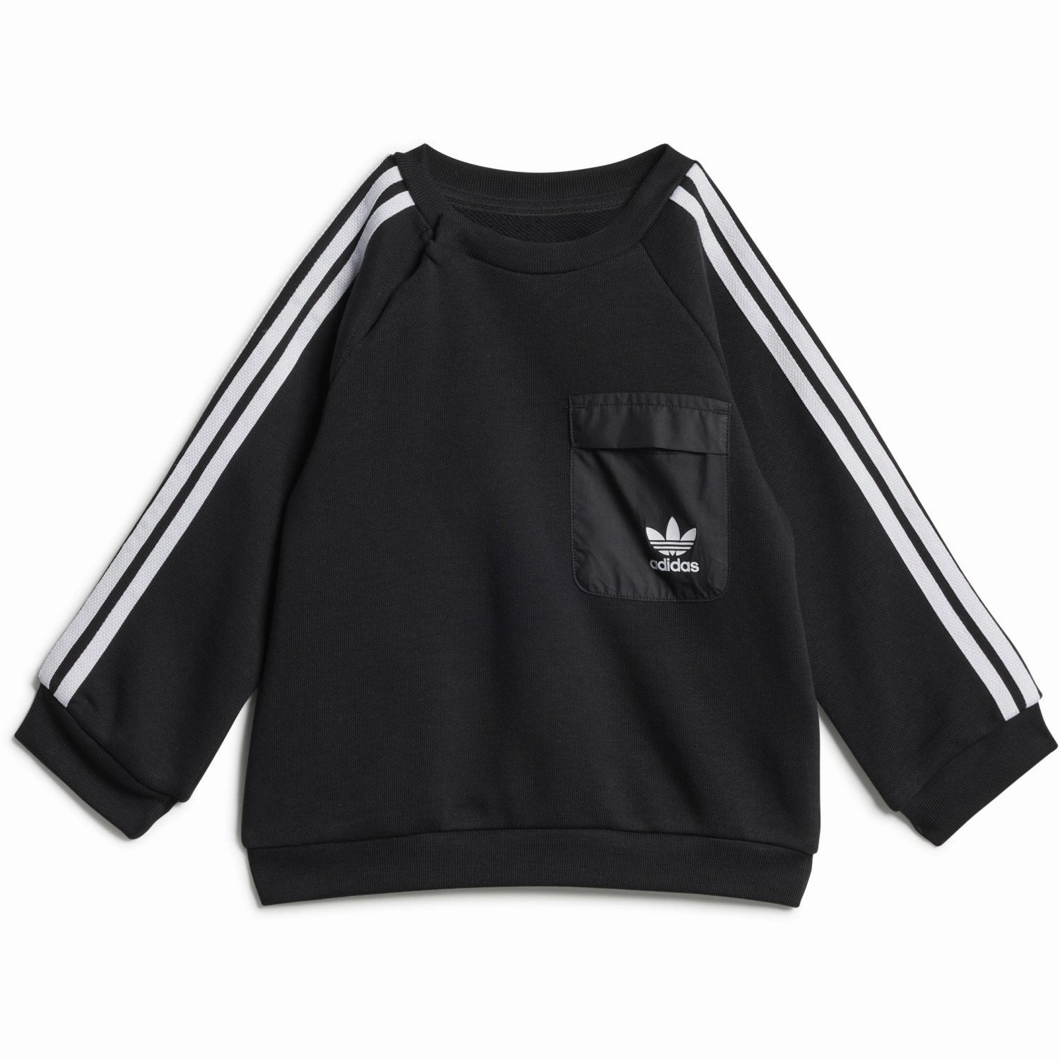 Fashionable PerformanceEnhancing adidas Originals Black Crew Sweat Set