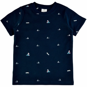 THE NEW Navy Blazer Giuseppe Pique T-shirt Elegant Detail Anti Pilling Fabric