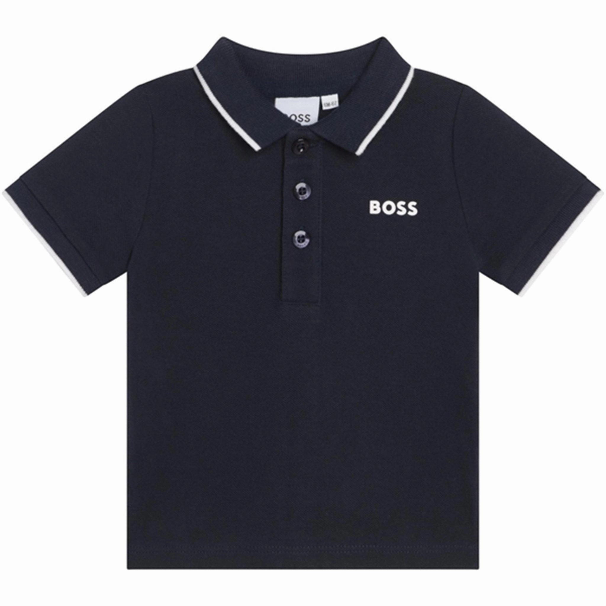 Breathable Comfort Hugo Boss Baby Short Sleeve Polo Navy
