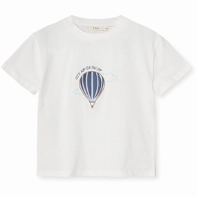 Fliink Cloud Dancer Sommer Balloon T-Shirt Cozy and Comfortable Stretchable
