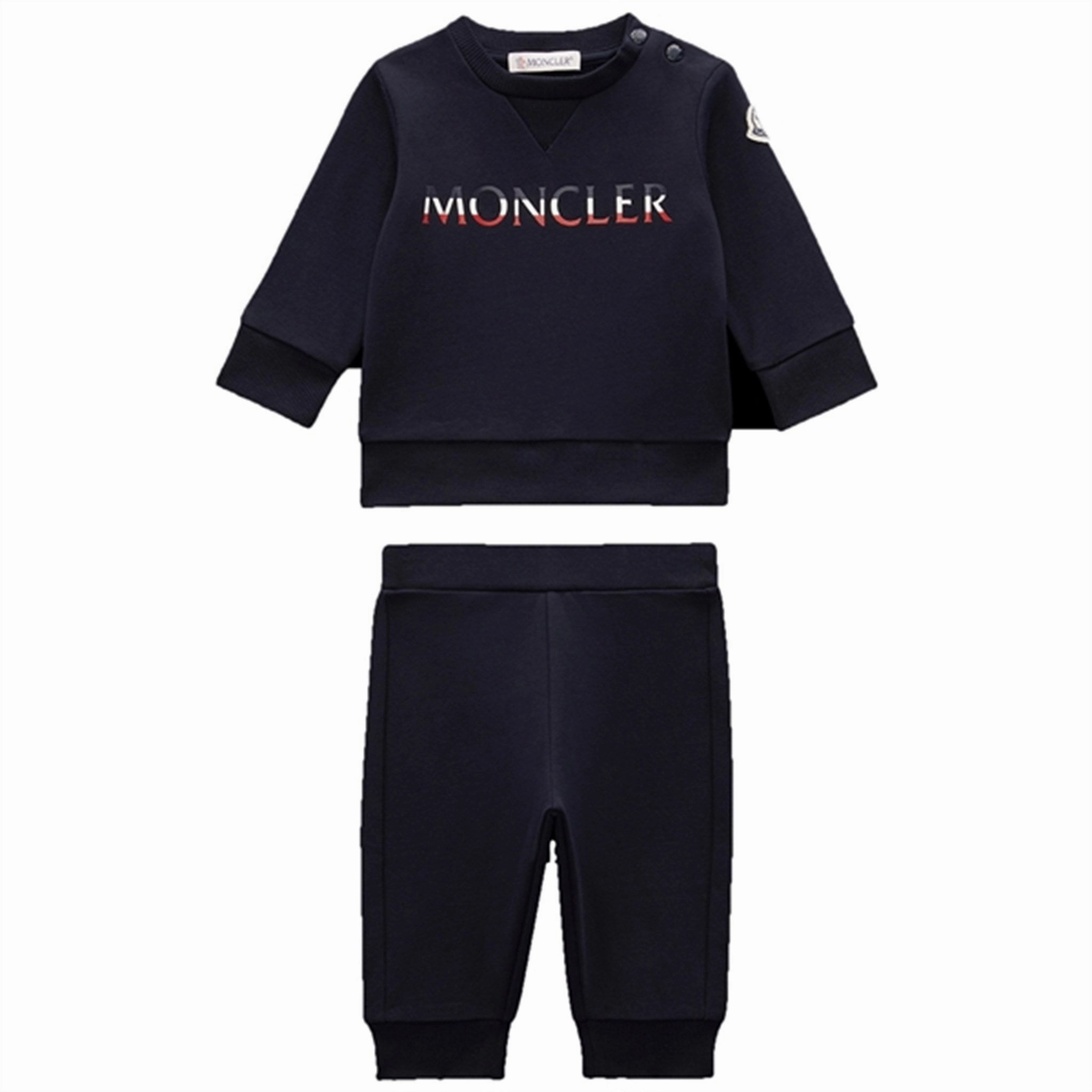 Moncler Sweatset Navy Faux Fur