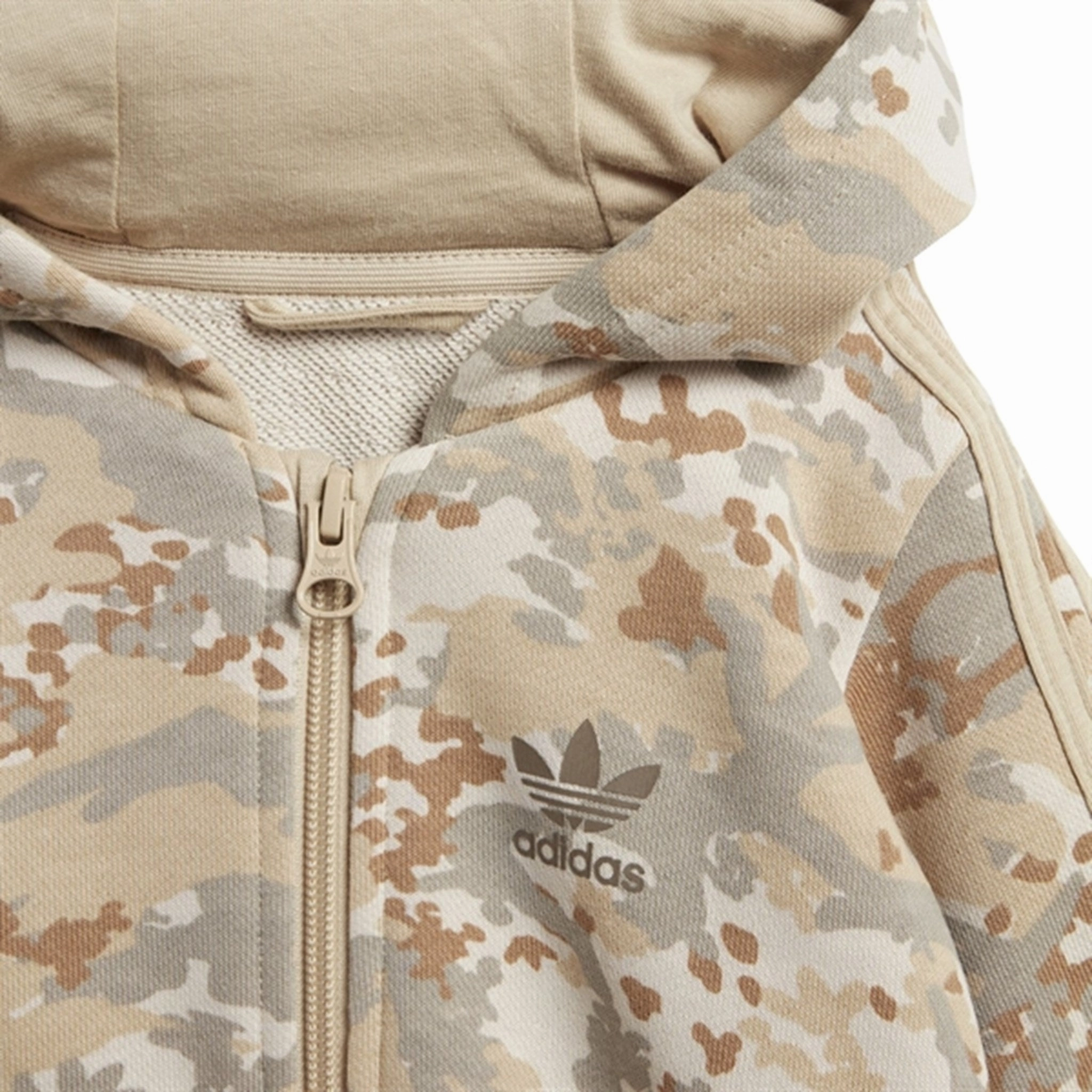 logo venue adidas Originals Clay Brown / Multi Color Full Zip Hoodie Set