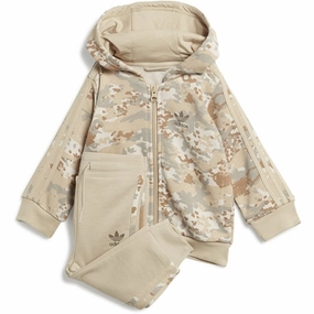 Wi-Fi adidas Originals Clay Brown / Multi Color Full Zip Hoodie Set