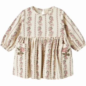 Trend Focused Lil'Atelier Turtledove Tala Loose Corduroy Dress