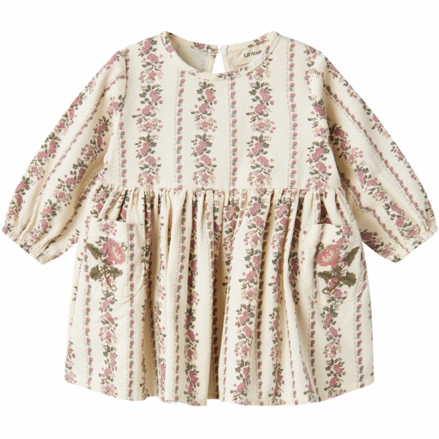 Soft Tone Beach Moment Lil'Atelier Turtledove Tala Loose Corduroy Dress