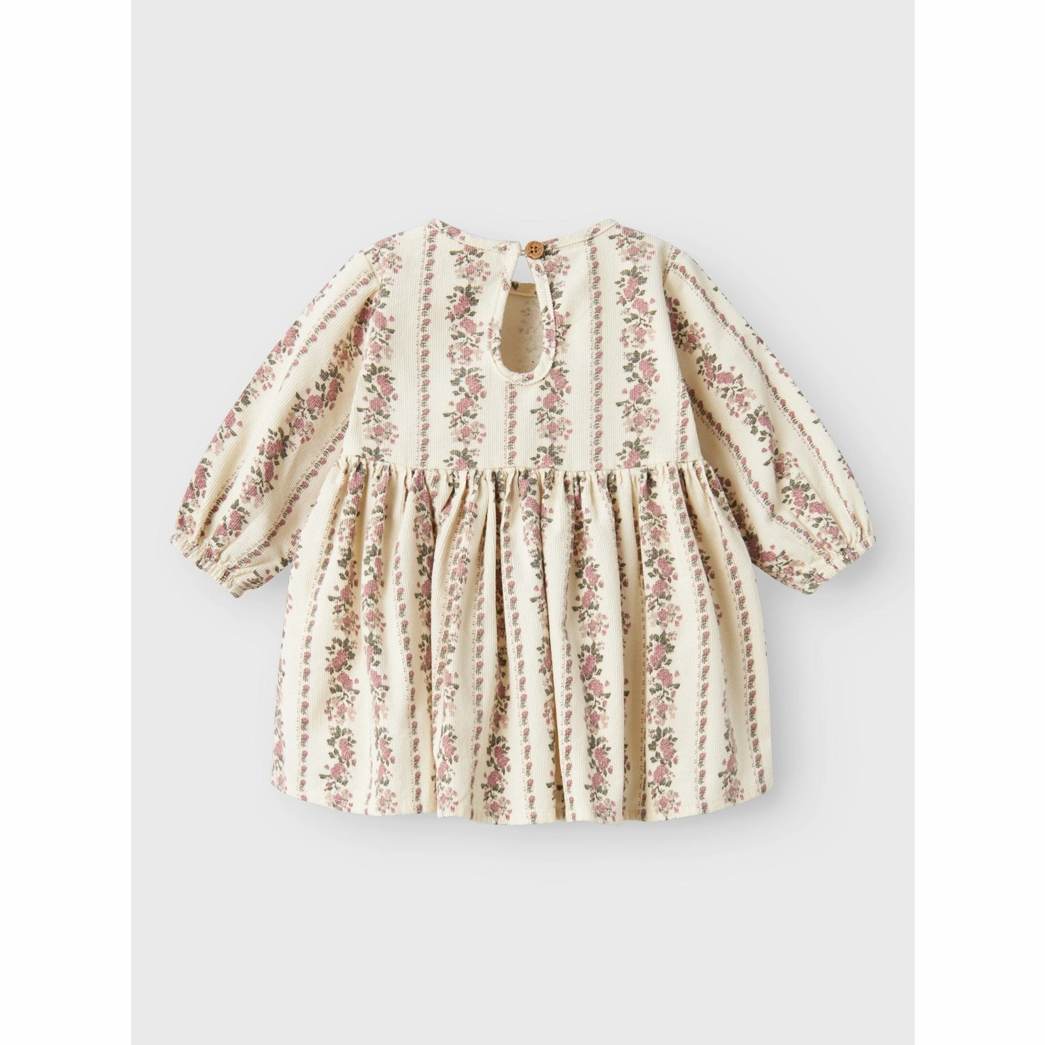 Lil'Atelier Turtledove Tala Loose Corduroy Dress Floral Swing