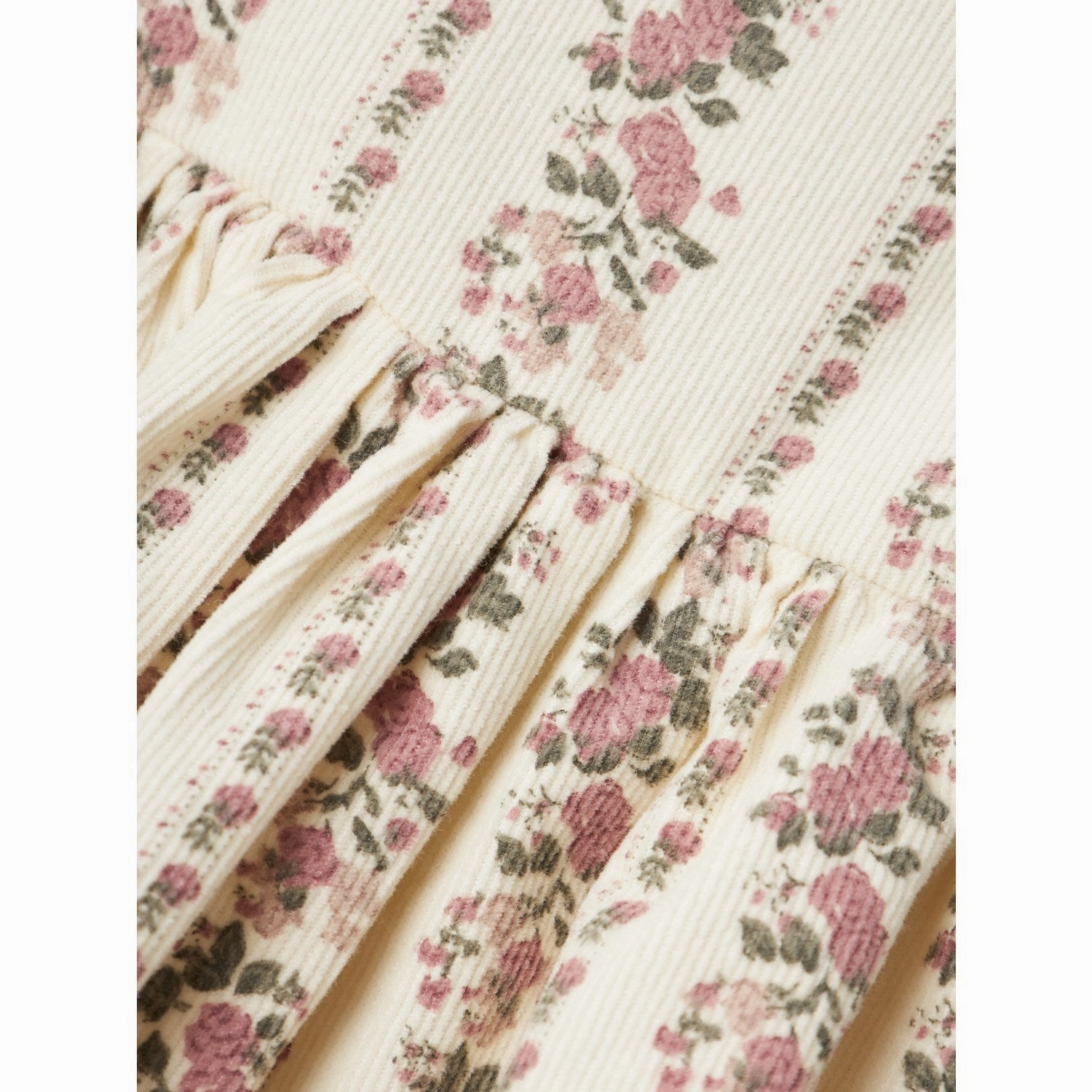 Lil'Atelier Turtledove Tala Loose Corduroy Dress Elegant Look