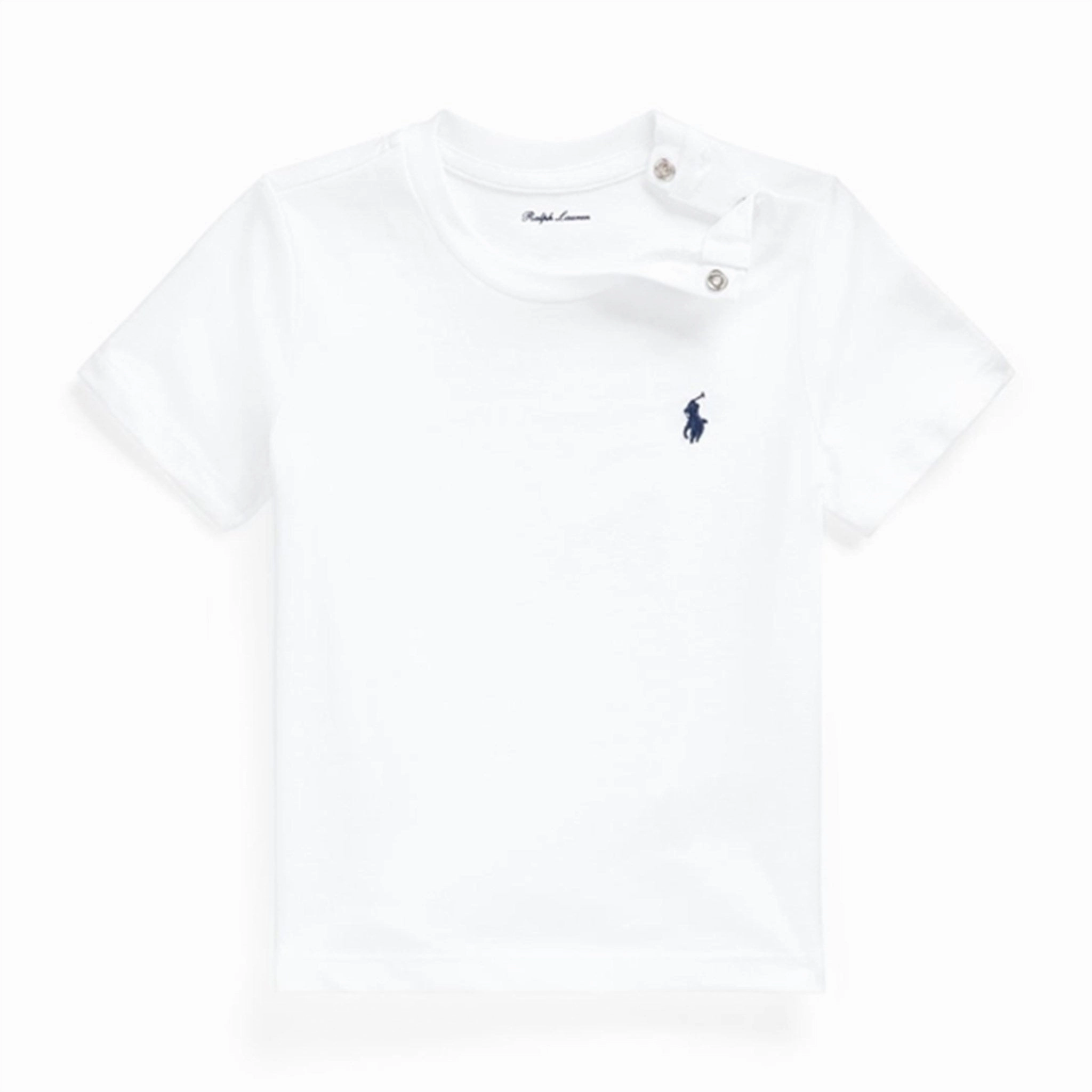 Ralph Lauren Baby Boy Short Sleeved Tee Core Replen White Seasonal top