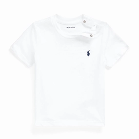 Ralph Lauren Baby Boy Short Sleeved Tee Core Replen White Seasonal top