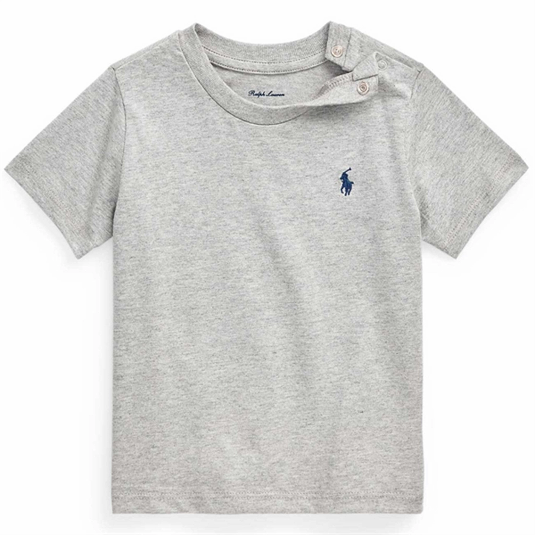 Ralph Lauren Baby Boy Short Sleeved Tee Grey SustainableManufacturing
