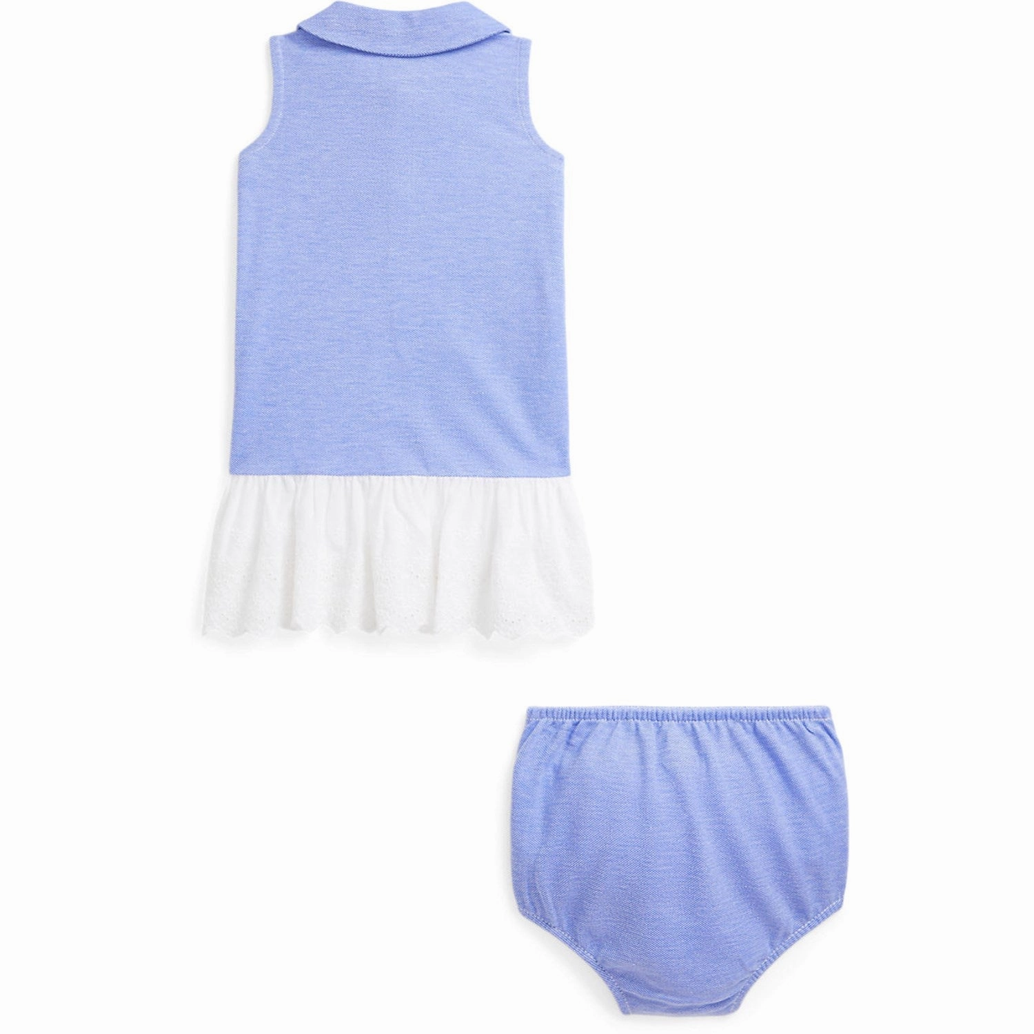 Edgy Layers Light Sheen Ralph Lauren Baby Harbor Island Blue Multi Day Dress