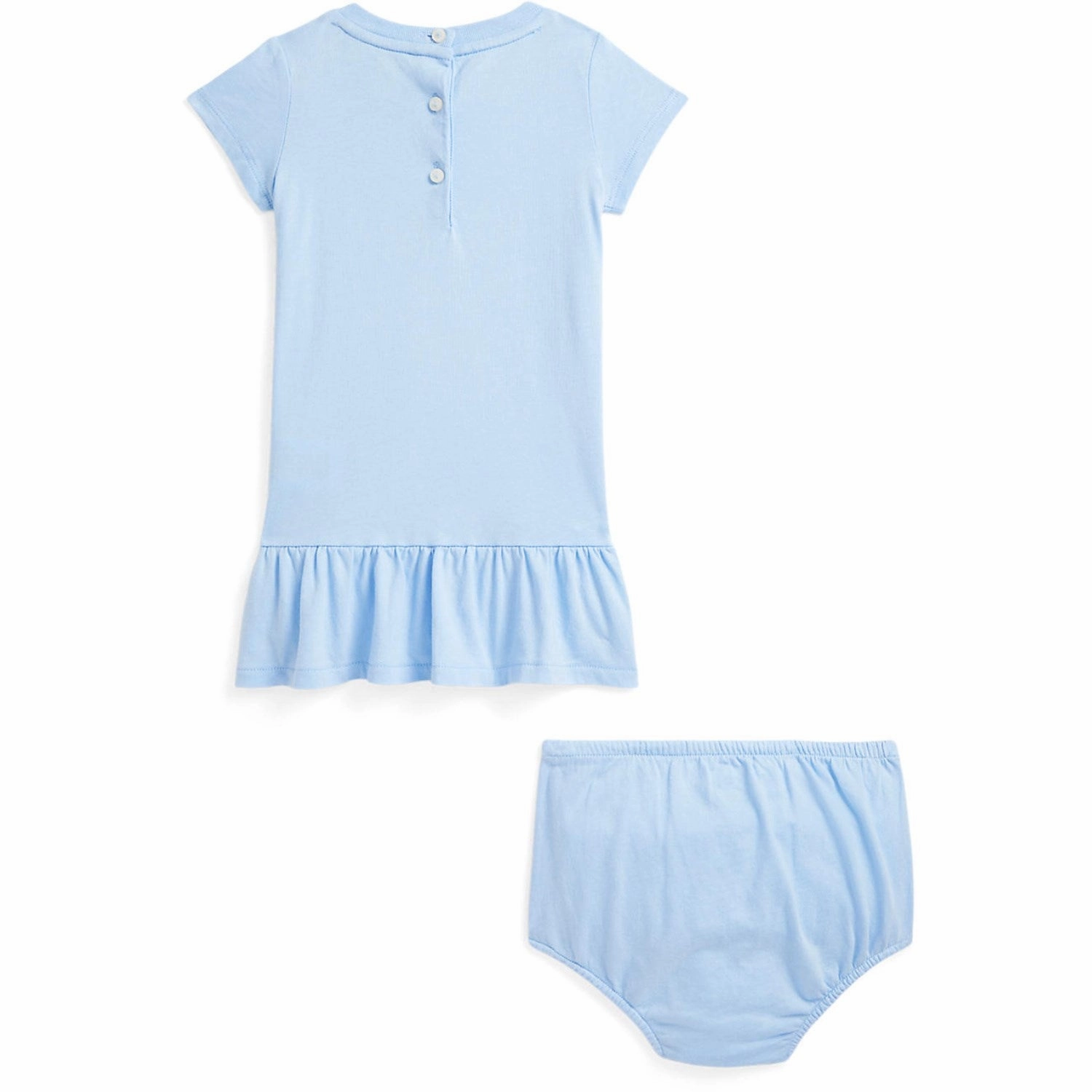 Ralph Lauren Baby Office Blue Day Dress Subtle Motion Lightweight-Layer