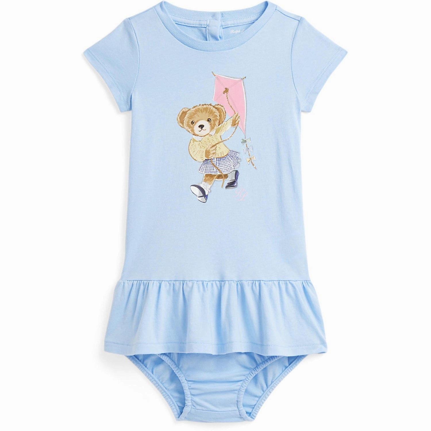 Light Base Ralph Lauren Baby Office Blue Day Dress