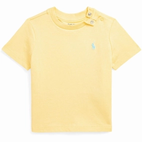 Ralph Lauren Baby T-Shirt Yellow Perfect Layering Bold and Comfortable