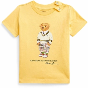 Colorfast Dye Comfy Wear Ralph Lauren Baby T-Shirt Yellow