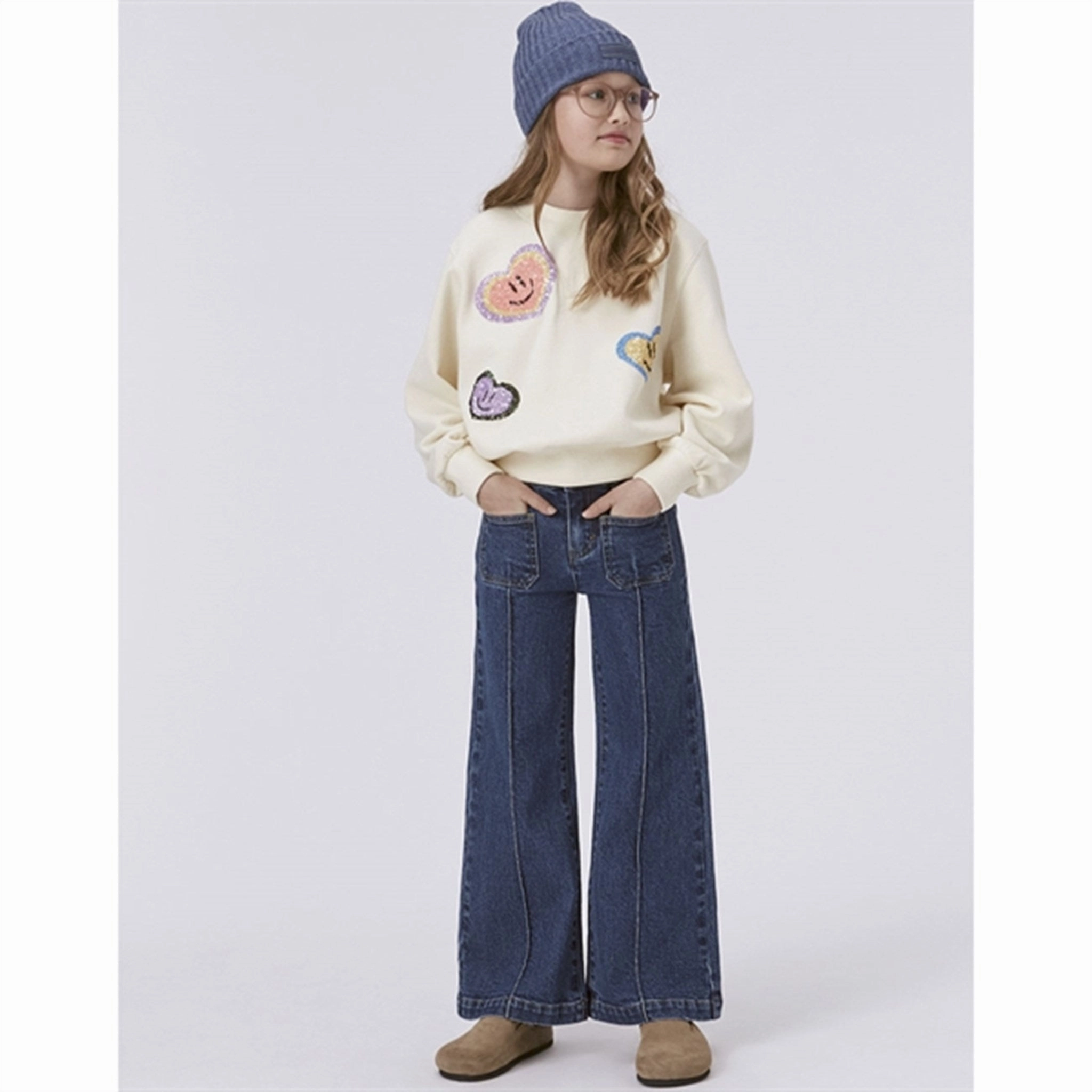 Molo Blue Vintage Adina Pants Eco Friendly Denim