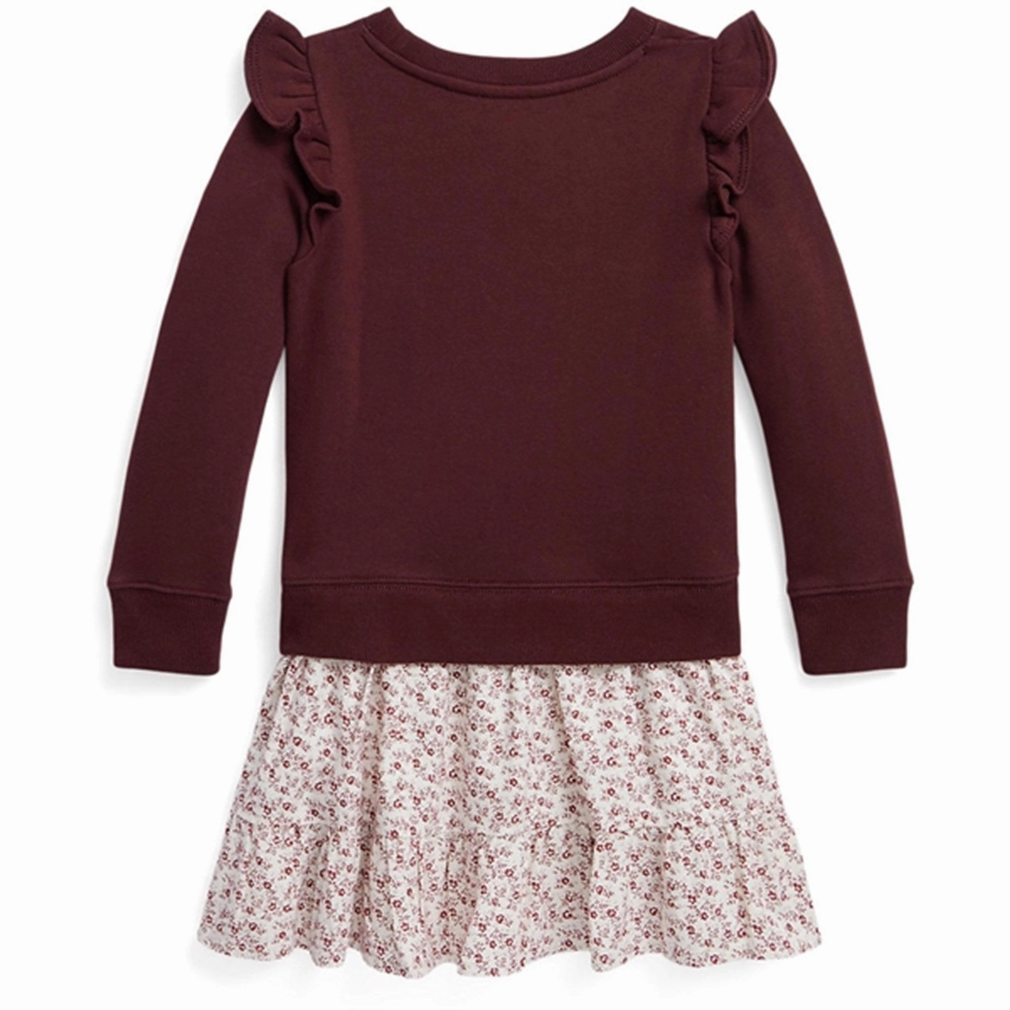 Versatile Comfort Fit Vibe Polo Ralph Lauren Girl Frill Dress Harvard Wine